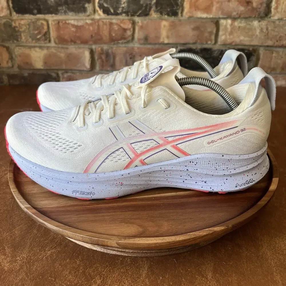 ASICS GEL-Kayano 32 Supportive Mens 11 Cream Purple Tokyo Running Shoes Sneakers - Picture 13 of 16